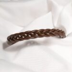 Πλεκτό Βραχιόλι, Δερματίνη