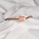 Πλεκτό Βραχιόλι Ροζ