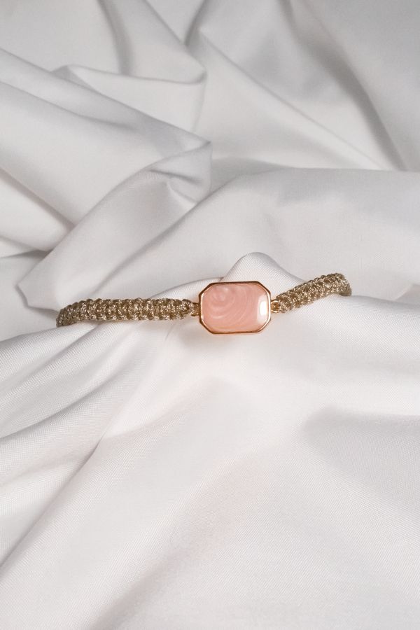 IMG_02877 Πλεκτό Βραχιόλι Ροζ - Image 1