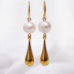 Κρεμαστά Σκουλαρίκια με Πέρλα