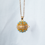 Μακρύ Κολιέ Μπίλια Γαλάζιο