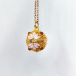 Μακρύ Κολιέ Μπίλια Ροζ