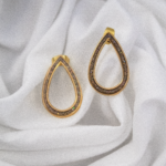 Σκουλαρίκι "Δάκρυ" με Στρας