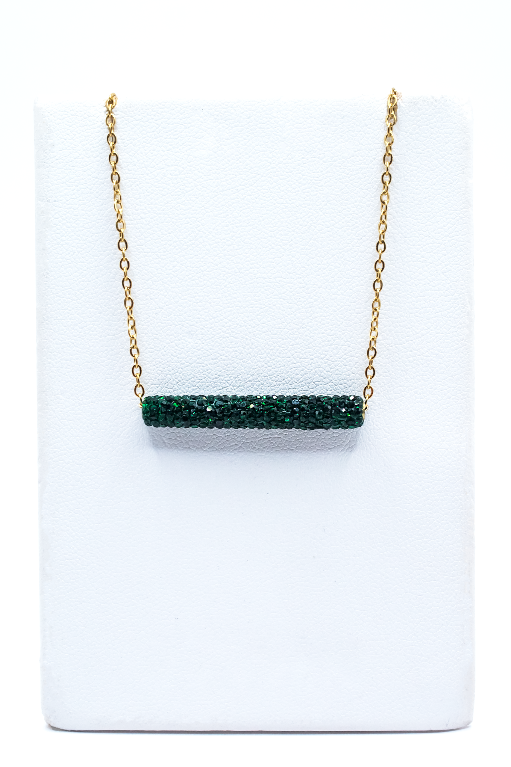 IMG_7846 Κολιέ Με Στράς Πράσινο - Image 1