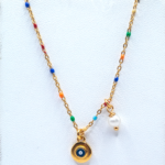 Πολύχρωμο Κολιέ με Μάτι