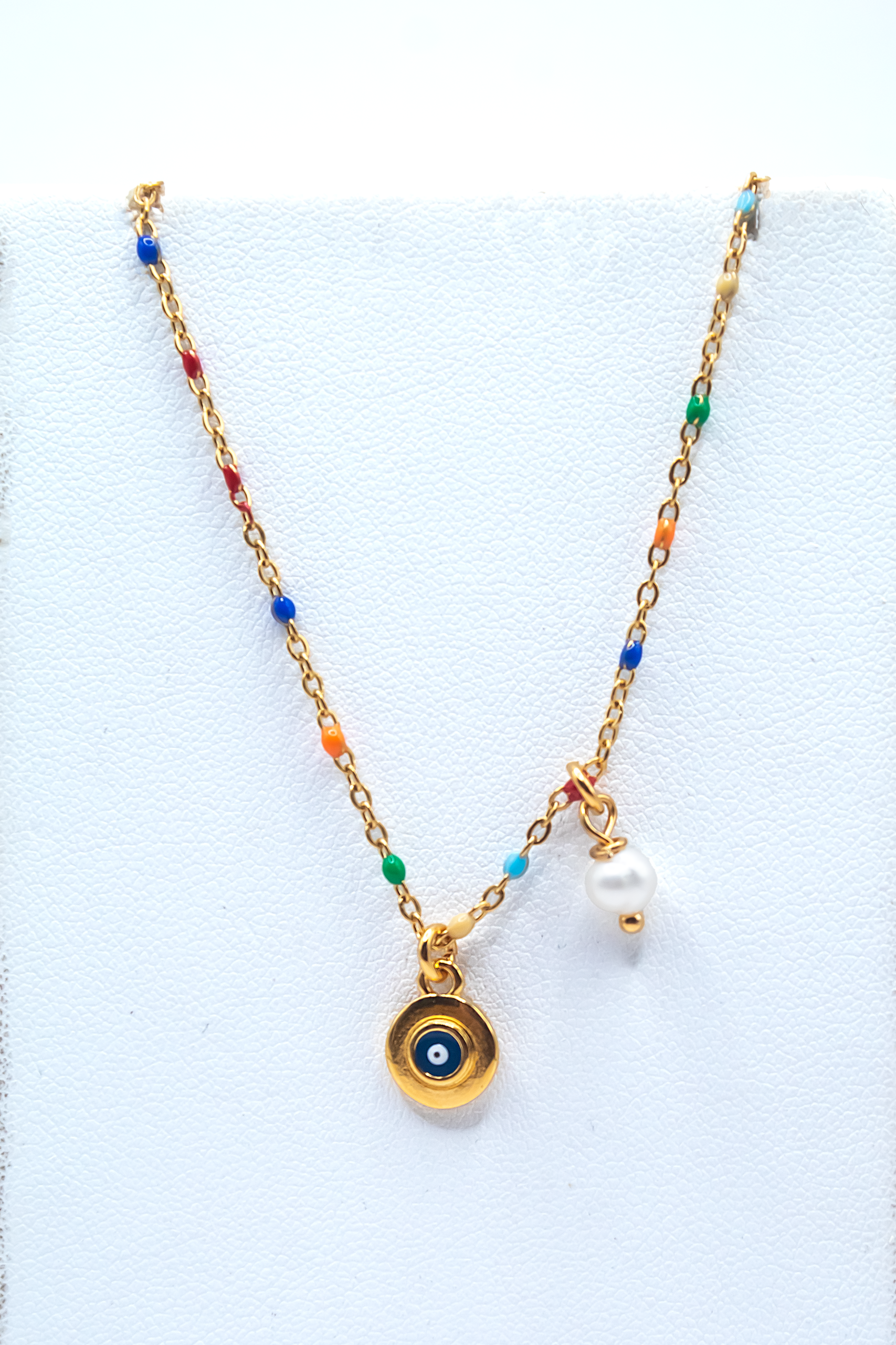 IMG_7850 Πολύχρωμο Κολιέ με Μάτι - Image 1