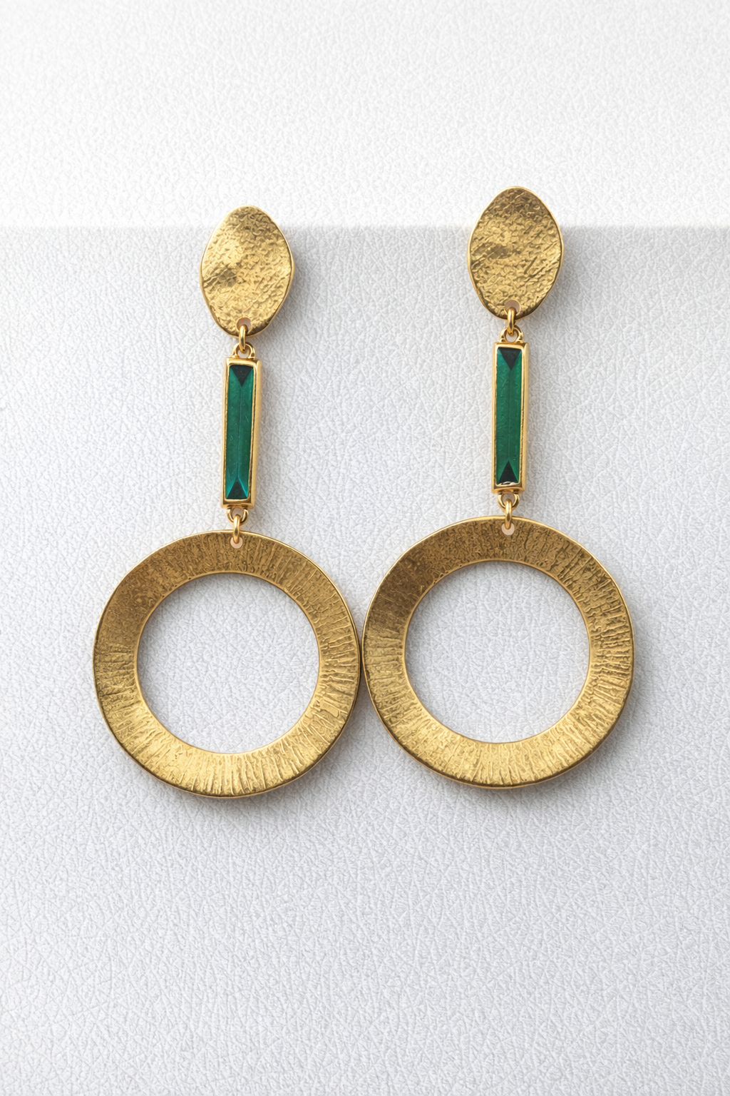 IMG_7916 Χρυσοί Κρίκοι με Βεραμάν Λεπτομέρεια - Image 1