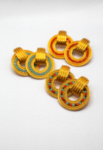 Σκουλαρίκια Με Πολύχρωμα Στρας - Image 2