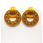 Σκουλαρίκια Με Πολύχρωμα Στρας