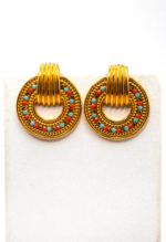 Σκουλαρίκια Με Πολύχρωμα Στρας