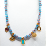 Τιρκουάζ Κολιέ με Λεπτομέριες