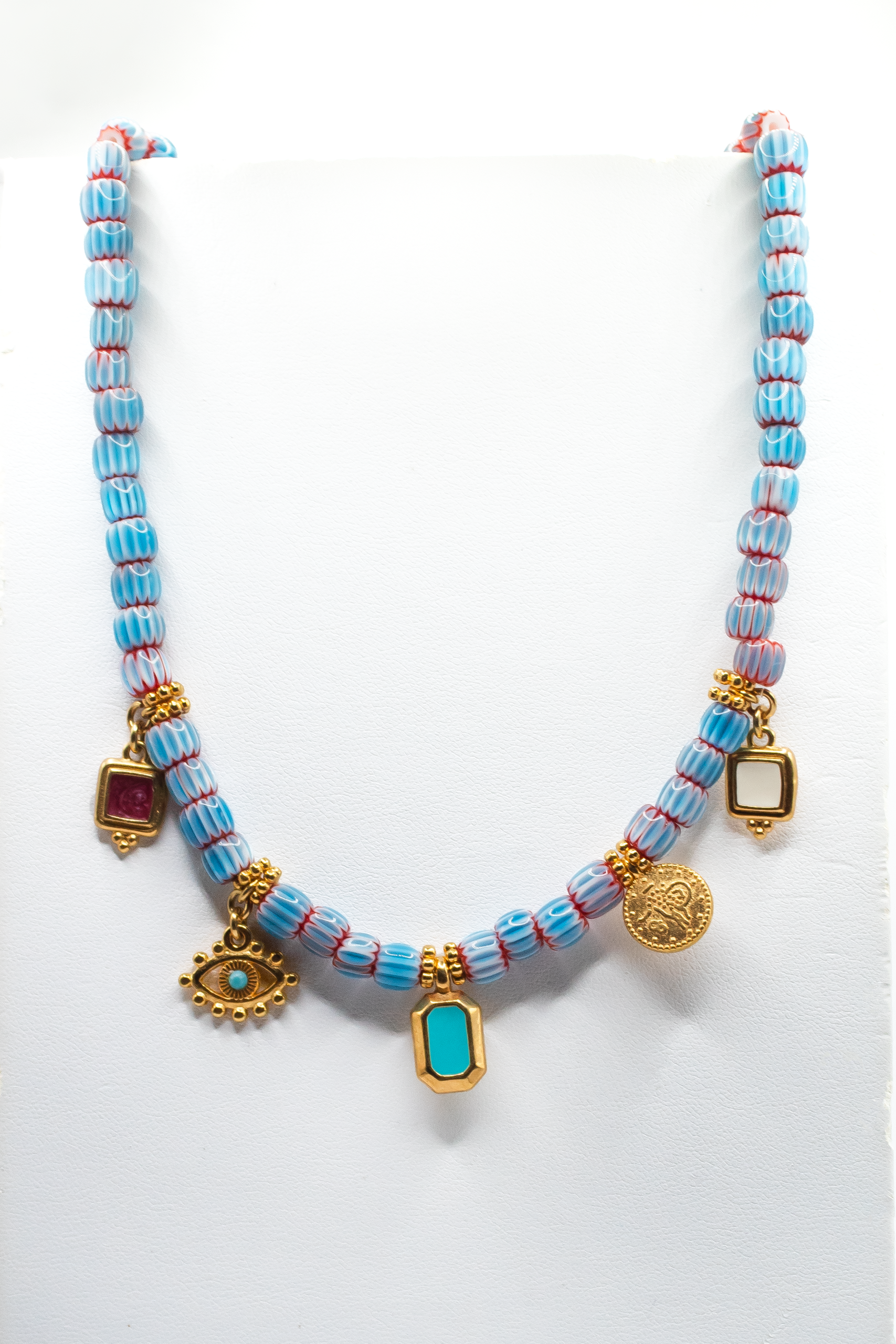 IMG_8026 Τιρκουάζ Κολιέ με Λεπτομέριες - Image 1