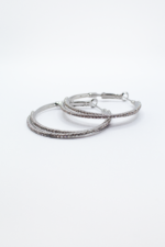 Διπλοί Κρίκοι με Στράς - Image 2